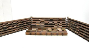 Large Collection of Vintage &amp Antique Railroad Station Wood stamps wRacks