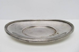 Old Vintage Railroad Silverplated Service Ware Oval Plate - Northern Pacific