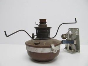 Antique ALADDIN Train Car  Caboose Oil Lamp wWall Bracket