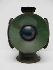 Antique ADLAKE 4-Way Railroad Signal Lamp