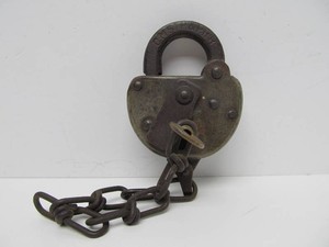 Working Antique CM&ampSTP RR Lock wKey