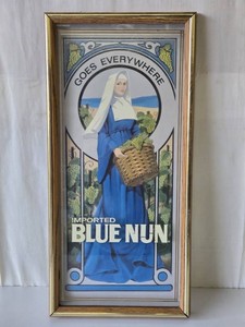Vintage BLUE NUN Wine Bar Sign