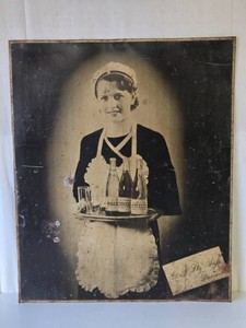 Antique Norwegian Tin Advertising Soda Sign