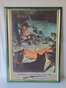 Framed Vintage REMINGTON Auto-Loading Rifle Advertisement