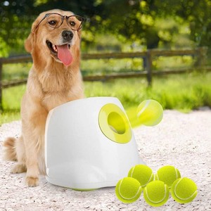 $129 ALL FOR PAWS Automatic Dog Ball Launcher for Medium to Large Dogs, Interactive Tennis Ball Thrower, Rechargeable Dog Toy Mental Stimulation Training Game for Energetic Dogs
