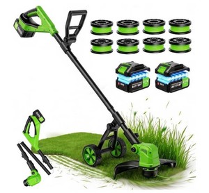 Electric String Trimmer Cordless Battery Powered Weed Eater with Wheel