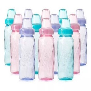 Evenflo Feeding Classic Tinted Plastic and Silicone Baby Bottles - 8oz12ct