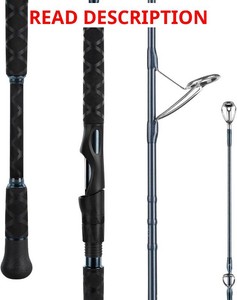 KastKing Rekon Saltwater Spinning Rods   Powerful for Big Game  2-Piece Rod, KastFlex IM6 Carbon Graphite Blank, Zirconium Ceramic Guides,Graphite Reel Seat, Hook Keeper
