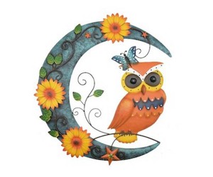 Owl and moon art 21