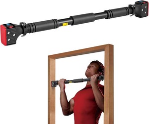 leikefitness Pull-Up Bar For Door Frame Chin Up Bar Upper Body Workout 28.3- 37.8 Adjustable Portable Training Pull-Up Bars without Screw - Adjustable Width Locking Mechanism