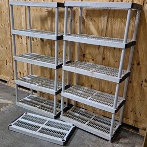 plastic storage shelves