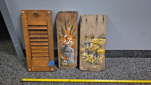 painted wood artwork