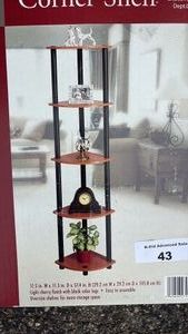 Five Tier Corner Shelf Still In Box Unopened