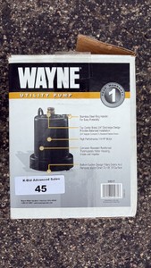 Wayne Utility Pump Consigner States Only Used Once