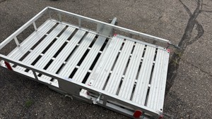 Aluminum Cargo Carrier With Ramp 2 Inch Receiver