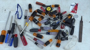 Assorted Screwdrivers And Tools