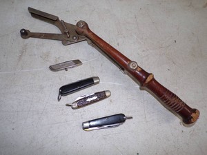 Pocket Knives and Clay Pidgeon Thrower