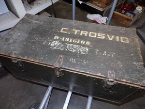 Foot Locker with Vintage Power Tools