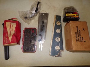 Saw Blades, Drill Bits and Safety googles and more