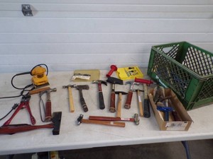 Hammer Lot with Sander and Tools