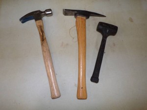 Hammer, Small Pic Axe and Dead Blow hammer