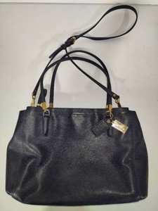 Coach Madison Christie #F29422 Black Leather Purse