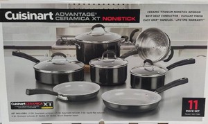 Cuisinart Advantage Ceramica XT Nonstick 11pc Cookware Set New in Box
