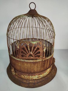 Vintage Metal Bird Cage
