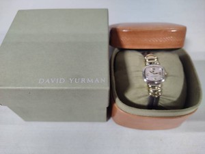14K & Sterling Silver David Yurman Classic Cable Bangle Watch