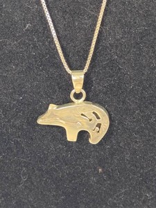925Sterling Pendant & Box Chain Necklace