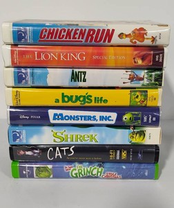 Stack of VHS Kids Movies
