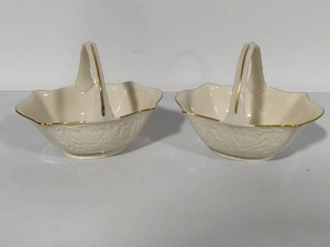 Lenox San Souci Gold Trimmed Porcelain Baskets