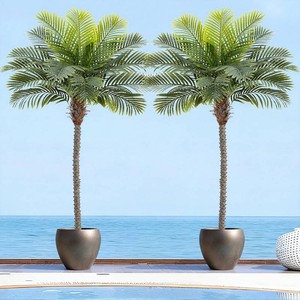 $200 8.5ft Artificial Phoenix Palm Tree (Set 2)