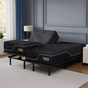 $1157 EGOHOME Split King Adjustable Bed & Mattress
