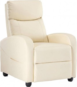 $141 Sweetcrispy Massage Recliner Chair, Beige
