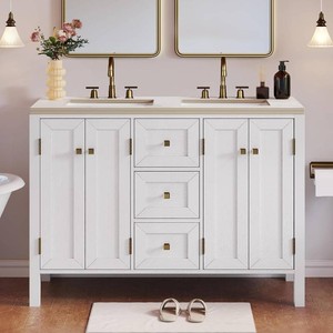 $390 DWVO 47 Bathroom Vanity with Double Sink