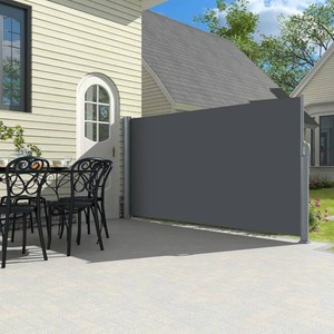 $200 Retractable Privacy Screen   Dark Grey