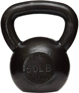 Amazon Basics Cast Iron Kettlebell, Handle