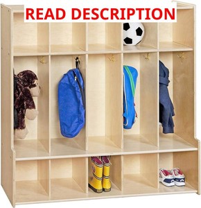 $369 Contender 5-Section Coat Locker with Bench