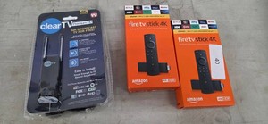 NEW IN BOX Amazon Fire TV Stick 4K & ClearTV Premium HD Antenna Mixed Lot