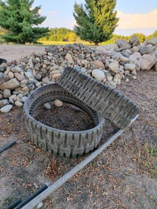New, Take off Bobcat T650 Skid Steer Tracks - Bridgestone