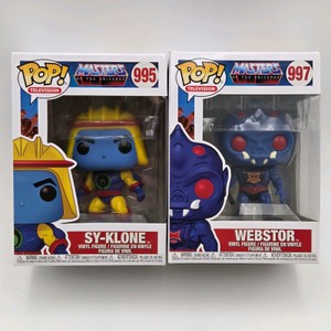 Lot of 2 Funko Pop Masters of the Universe Sy-Klone #995 & Webstor #997