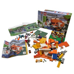 LEGO Minecraft Lot  21178 The Fox Lodge, 30647 Dripstone Cavern & 30672 Steve and Baby Panda