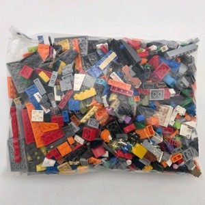 Over 2 Lbs Assorted Interlocking Building Bricks & Pieces  Mixed Colors & Sizes