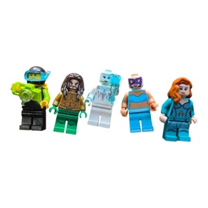 Lot of 5 LEGO-Style Superhero Minifigures  Aquatic, Ice & Diver Characters