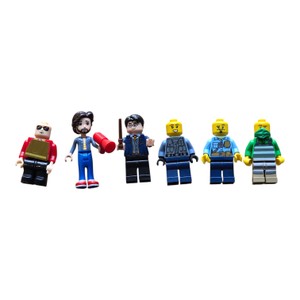 Lot of 6 Assorted LEGO & Building Block Minifigures  Harry Potter, Police & More