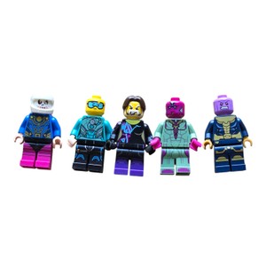 Lot of 5 LEGO-Style Superhero Minifigures  Thanos, Vision & Assorted Characters
