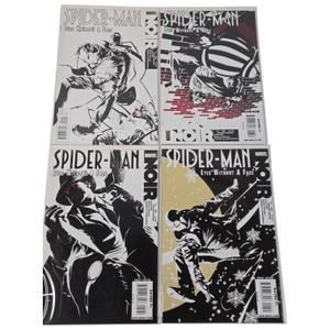 Marvel Spider-Man Noir Eyes Without a Face #1-4 Variant Edition Complete Comic Set
