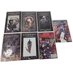 Marvel Fallen Son Death of Captain America Complete 5-Issue Set  Captain America Comics