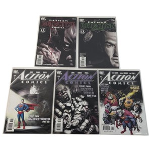 Lot of 5 DC Comics Batman Detective #817-818 & Action Comics #855-857 Superman